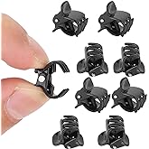WQAPVHBG 100Pcs 0.4in Mini Hair Clips, Black Tiny Hair Clips, Plastic Non Slip Mini Claw Tool for Women's Hairpin, Hair Accessories and Diy Styling Practical Accessories