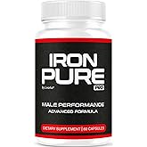 Iron Pure Pro Capsules - Official IronPure Pro Advanced Premium Supplement for Men Support - Maximum Strength, All Natural Vitamins for Overall Health & Wellness, 60 Capsules for 1 Month