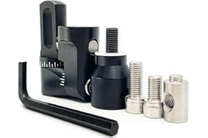 SUNYA Archery Bow Stabilizer for Compound Bow, Carbon Fiber Body Flexible Core, Damping System and Weights Kit, 8",10",12" 15" in Expedition Series