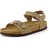 CUSHIONAIRE Women's Lauri Cork footbed Sandal with +Comfort
