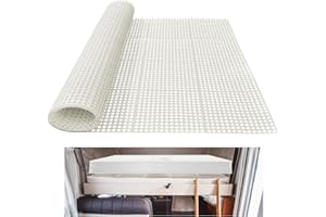 Plactic Mattress Underlay 83" L x 59" RV Under Mattress Modular Interlocking Ventilation Air Meshfiber Under Mattress Pad for