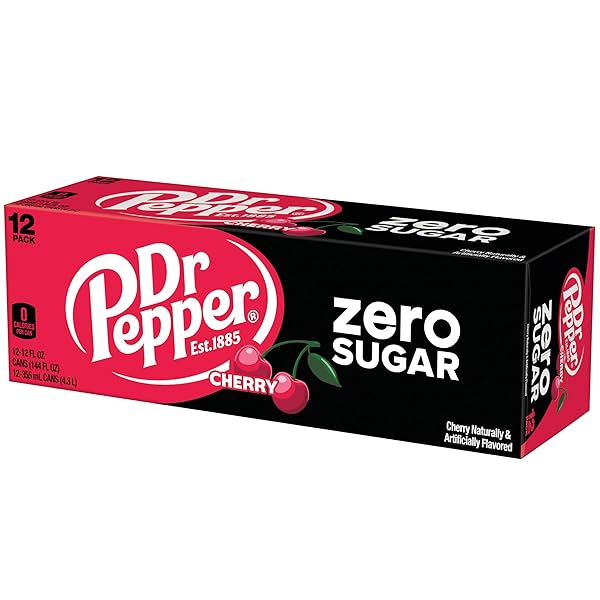 DR PEPPER ZERO SUGAR – CHERRY, 12 OZ, 12 PK