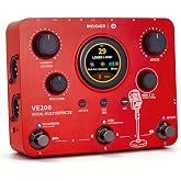 MOOER VE200 Vocal Multi Effects Processor with AI StemLab, Touch Screen | 5hrs Battery, 99 Presets, Pitch Correction, Harmony, Vocoder, Character, Mod, Delay, Reverb, Professional I/Os, OTG, MIDI