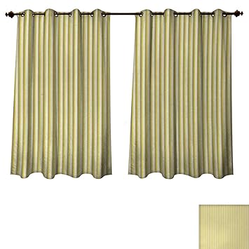 Anzhouqux Grey And Yellow Bedroom Thermal Blackout Curtains Circus