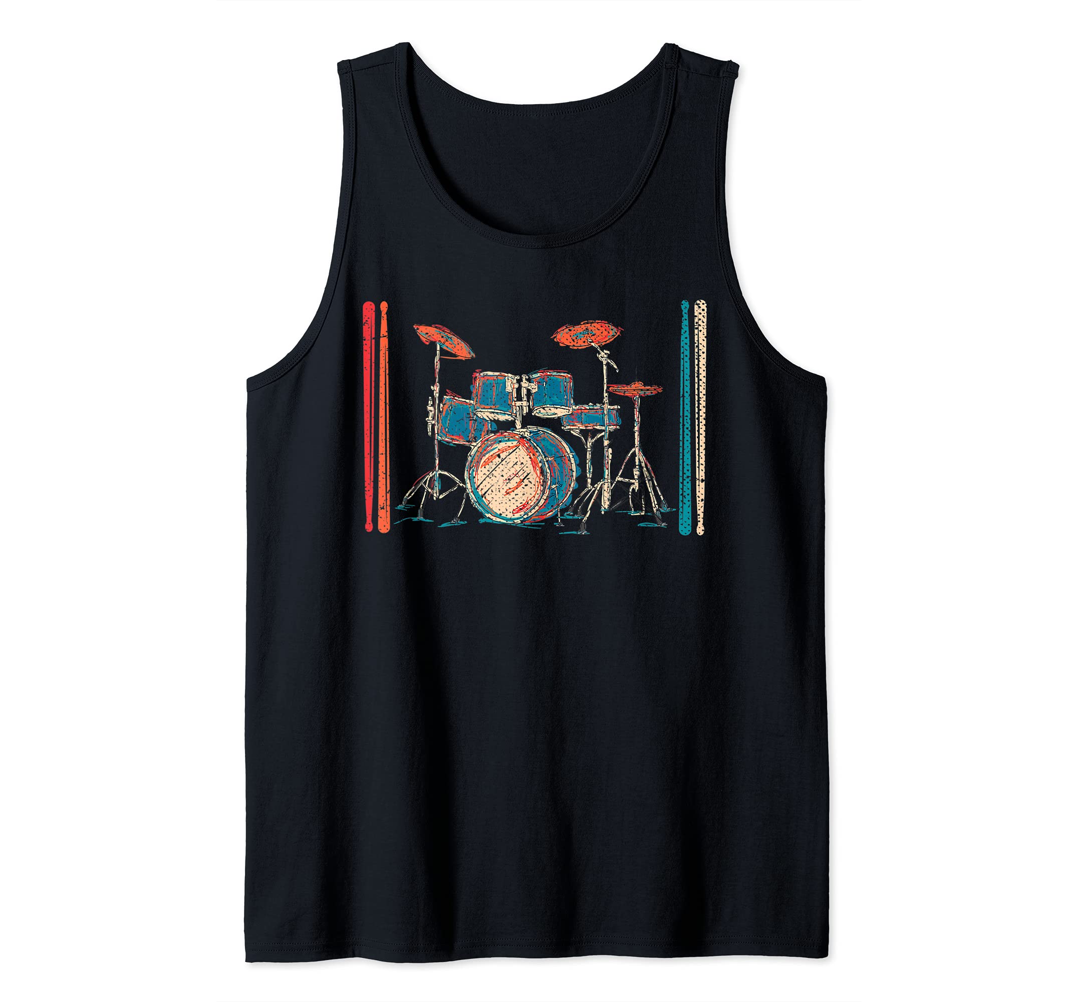 Drums Player Percussion Musical Instrument Drummer Drums Tank Top