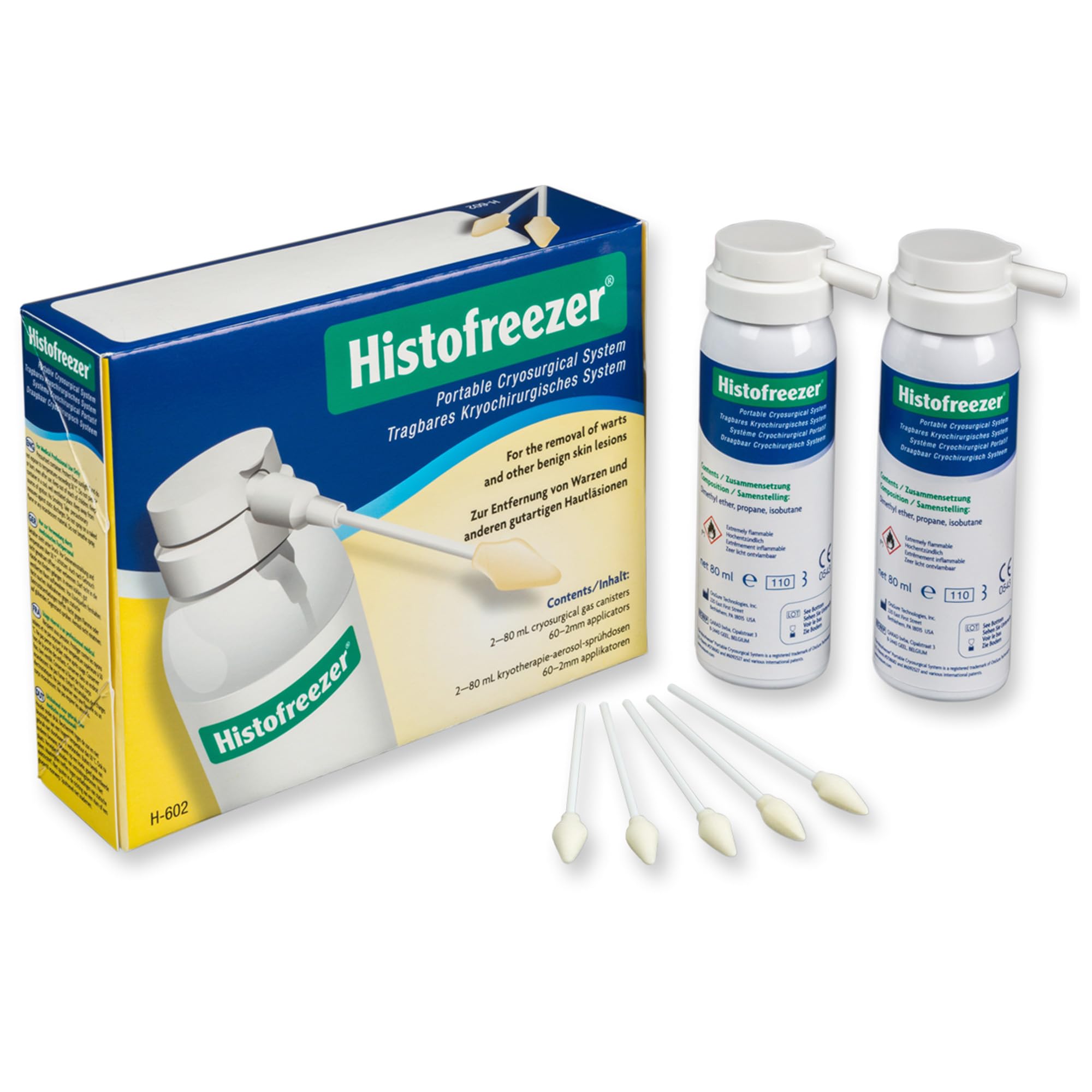 Histofreezer 30591 Cryotherapeutic Agent, 2 x 80 ml + 60App, 2 mm