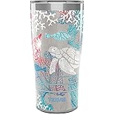 Tervis 20oz Stainless Steel Triple Walled Insulated Tumbler, Ocean Life Dive, Keeps Drinks Cold & Hot, Travel Cup with Lid