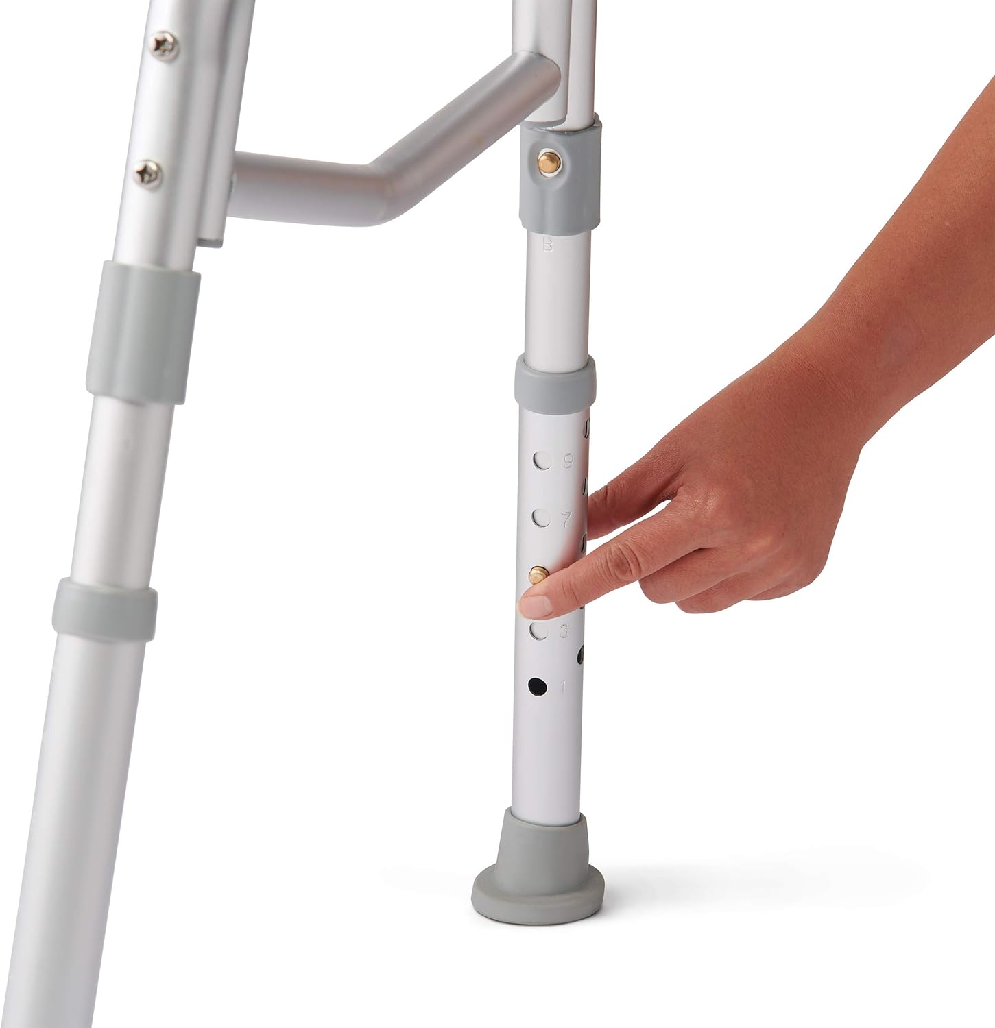 Medline Transfer Bench for Bathtub, for Use as a Bath Chair or Shower Seat, Durable with Height Adjustable Legs, Non-Slip Feet, Gray: Health & Personal Care