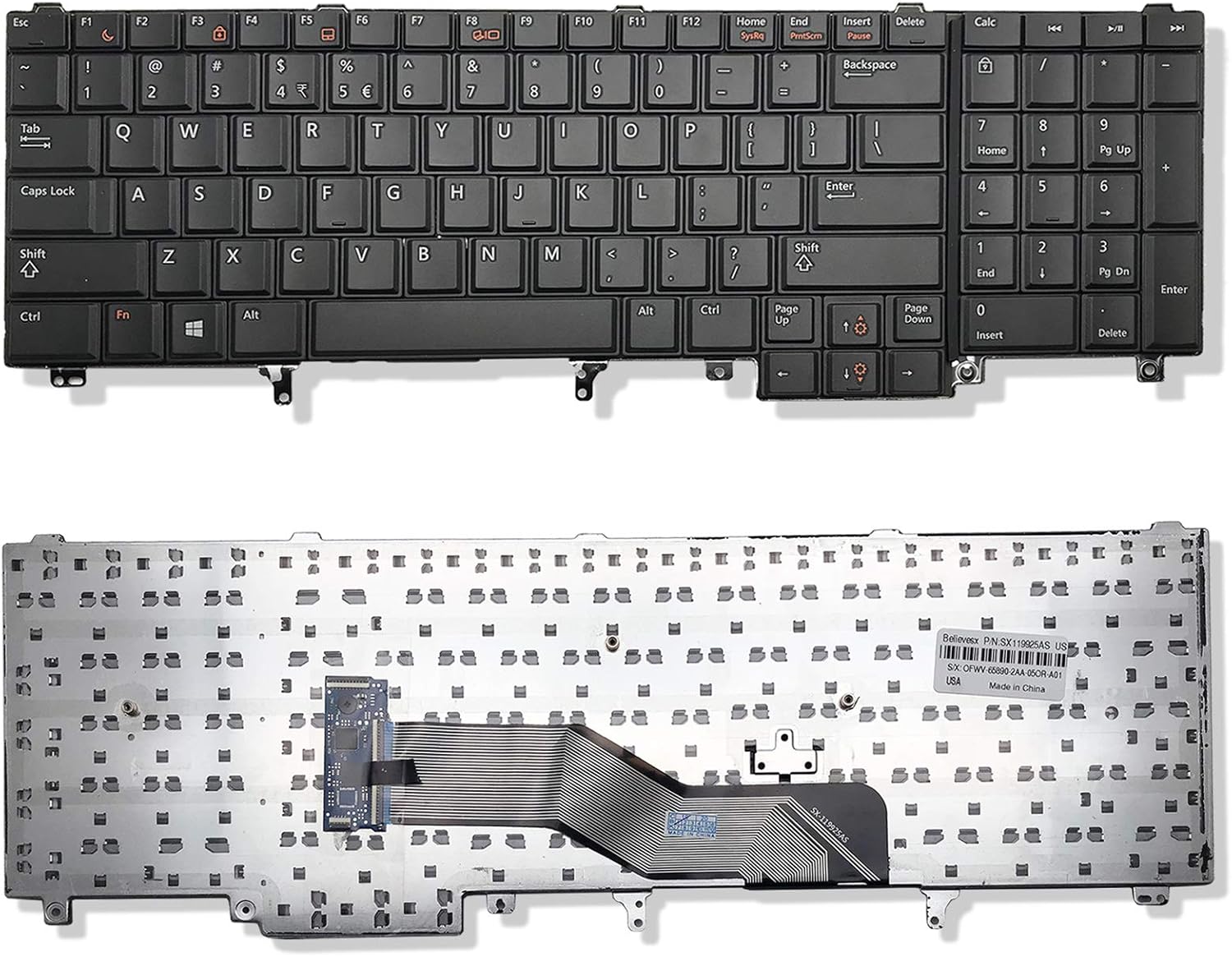 Computers Tablets Networking New Original Dell Precision M6600 M6700 M6800 Keyboard With Backlit Point Laptop Replacement Keyboards