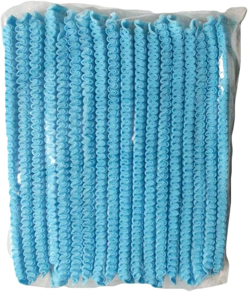 ABC Pack of 100 Blue Polypropylene Beard Covers 18". Disposable Beard Guards. Industrial Grade Beard Net Protectors. Honeycomb Beard Nets. Facial Hair Covering. Breathable & Lightweight. Wholesale. - - 