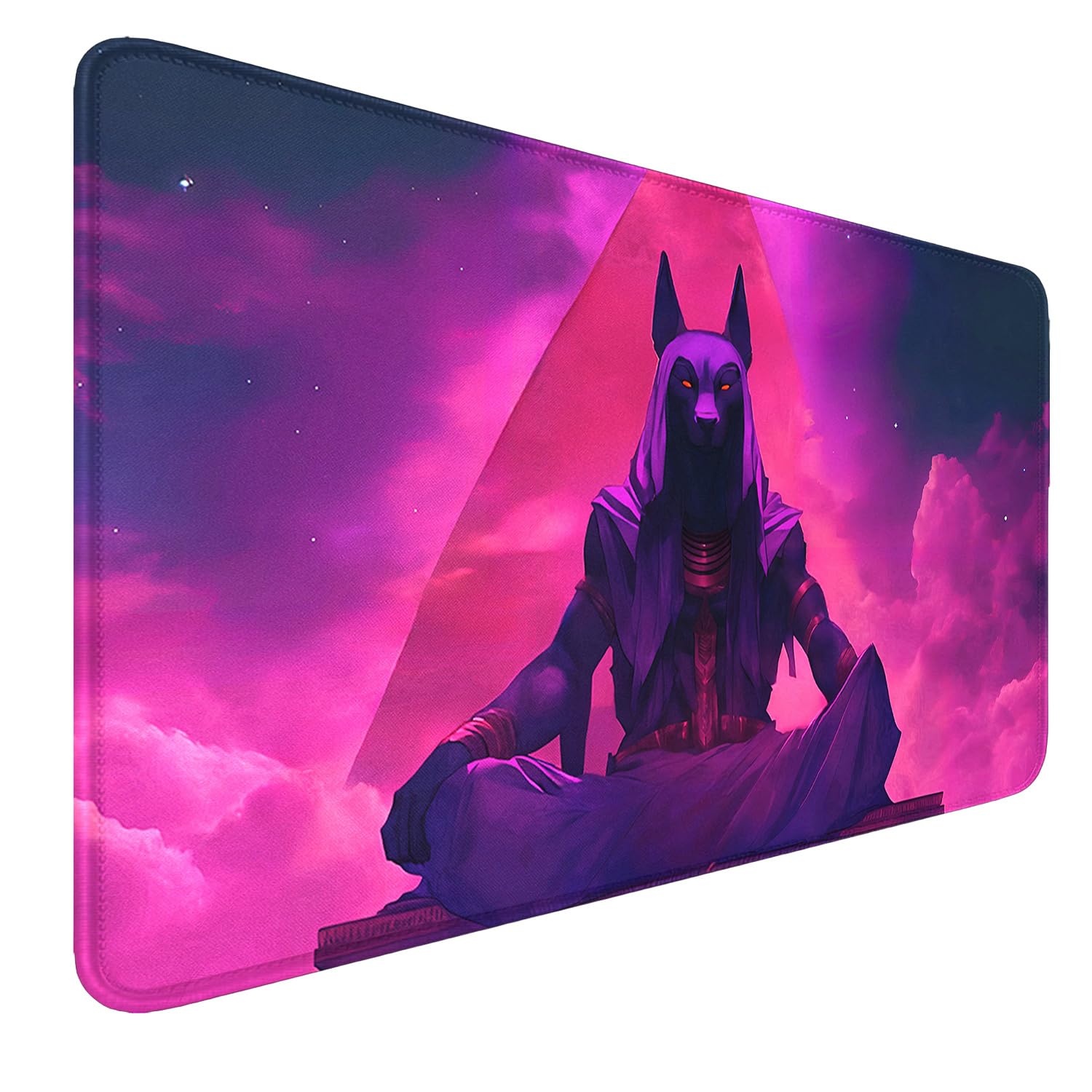 MTG Playmat with Zones Stitched Edges, Non-slip Rubber Bottom MTG Playmats, Smooth Rubber Surface Battle TCG Playmat 24" x 14" Halloween Mouse Pad MTG Mats+ Storage Bag