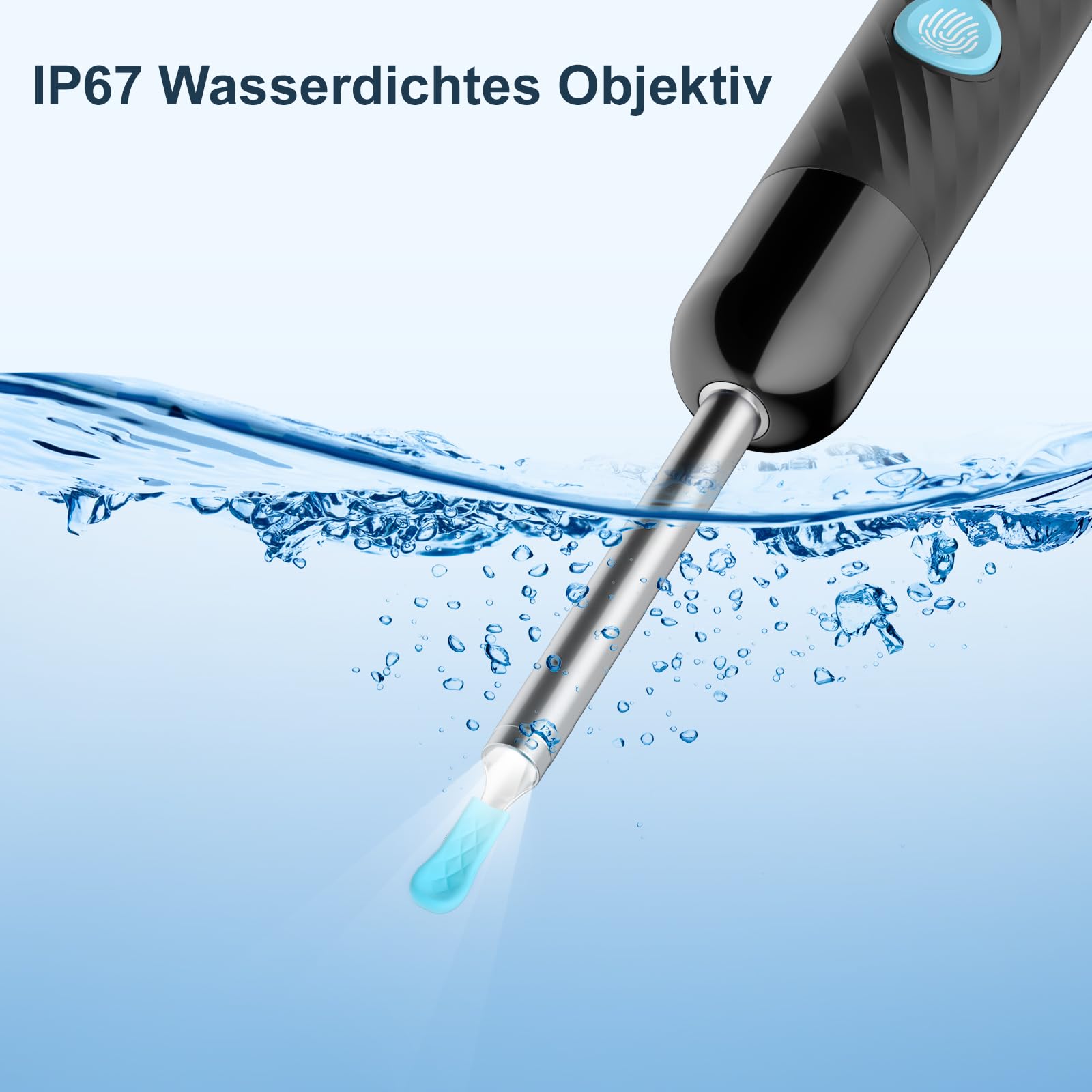 Ohrenschmalz Entferner Otoskop – 1080P HD Ohrenreiniger mit Kamera und 6 LED Lichtern – Ohrreinigungswerkzeug mit 7-teiligem Zubehörset und 11 Silikonaufsätzen – Ohrkamera für iOS & Android 4