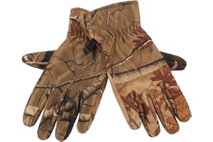 UTHCLO Camo Hunting Gloves Full Finger with Polar Fleece Warmth Outdoor Camouflage Gear for Hunting Skiing