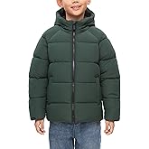 Rokka&Rolla Boys' Water-Resistant Ripstop Shell Winter Coat Fleece Lined Puffer Jacket