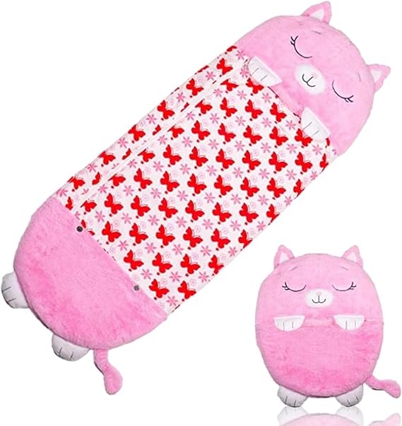 Amazon Co Jp Hezhipu 子猫 寝袋 スリーパー バッグ かわいい コンパクト 子供用 秋冬対応 防寒 純綿 洗える 赤ちゃん対応 服 ファッション小物