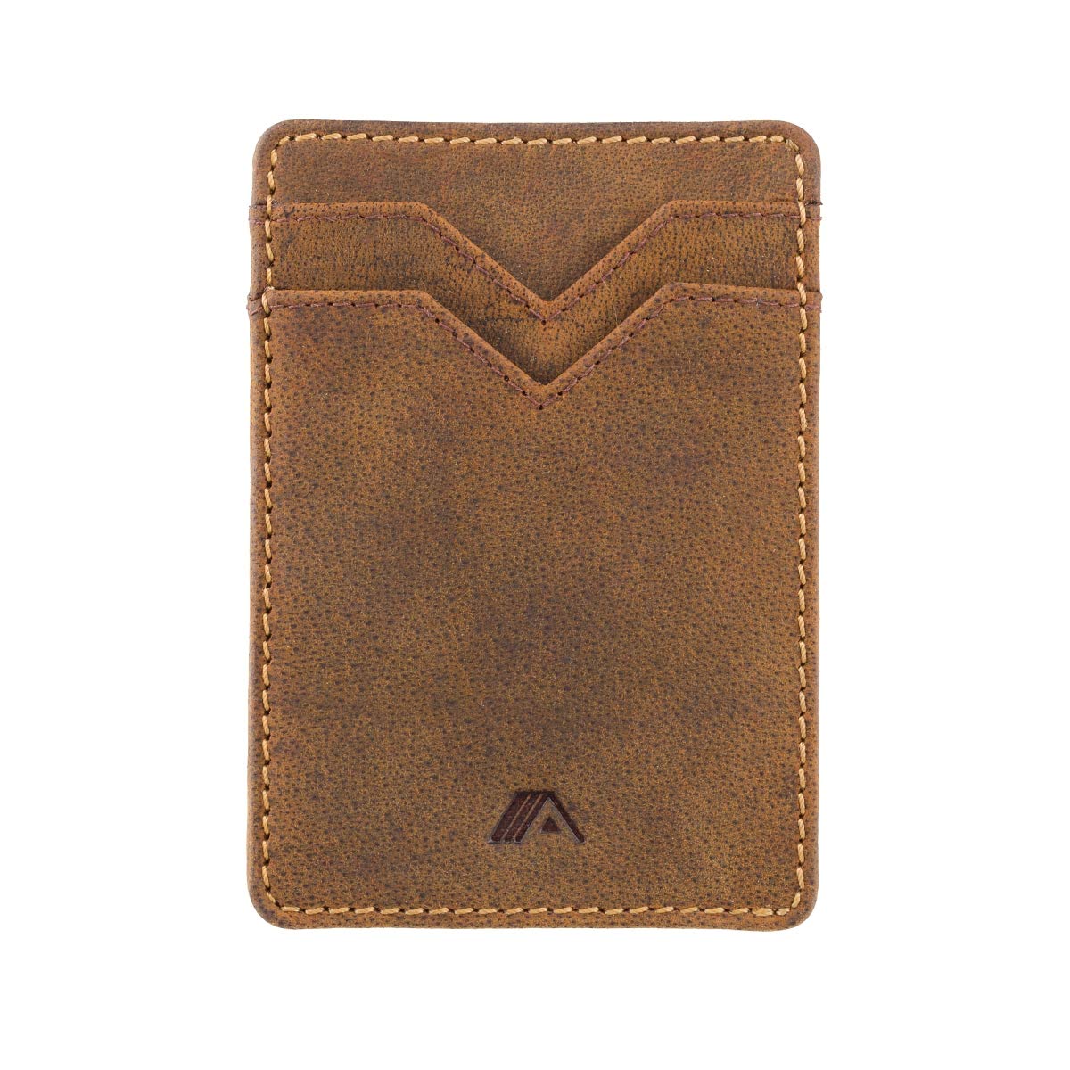 A-SLIM RFID Small Card Holder - Minimalist Front Pocket Wallet - Mens Leather Card Holder Wallet - Upright Credit Card Wallet - Jimi