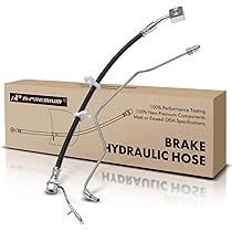 A-Premium Rear Brake Hose Set (2) For 2001-2002 Dodge Ram 2500/3500 - Replaces 52009990AD, DOT Certified