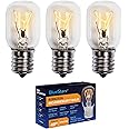 BlueStars 8206232A Microwave Oven Light Bulb 40W 125V E17 Base, Compatible with Whirlpool Under Hood Microwave Bulb, Lava Lamp, Salt Lamp Bulbs, Replaces 1890433 8206232 AP4512653, 3 Packs