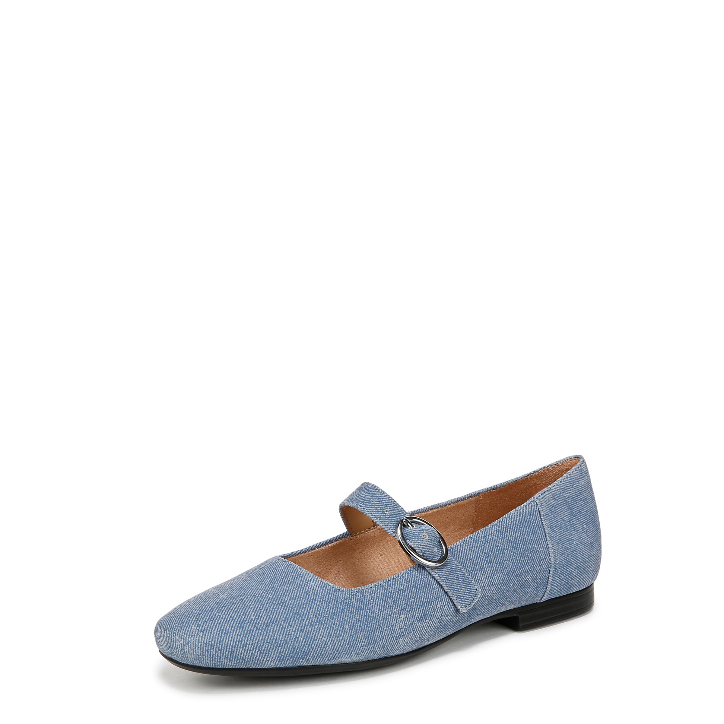 Naturalizer Womens Kelly Mary Jane Flat Denim Blue 11 W