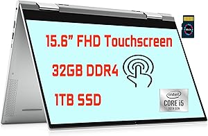 Dell Inspiron 15 7000 2021 Premium 2 in 1 Laptop I 15.6” FHD Touchscreen I Intel 4-Core i5-10210U(>i7-8665U) I 32GB DDR4 1TB SSD I Thunderbolt Backlit FP Win 10″ /></a></div>
<div class=