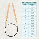 KnitPro Basix Beech Fixed Circular Needles 32in 9.00mm view 4