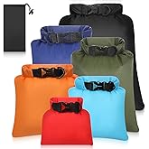 Zyghjort 6 Pack Waterproof Dry Bag Outdoor Small Dry Bags Lightweight Stuff Sack Water Proof Bags for Travel, Kayaking, Backpacking, Boating, Hiking, Camping