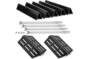 RESTTIME Genesis E-330 Grill 4 Burner 62752Flavorizer Bars 65505 Heat Deflectors Replacement Parts for Weber Genesis GrillParts 300 Series