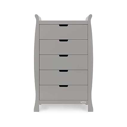 Obaby Stamford Sleigh Tall Chest Of Drawers Warm Grey Amazon Co
