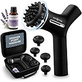 Lifepro Spinergy Lymphatic Drainage Massager with 4 Rotating Heads 6 Speeds | Quiet, USB-C with Oil for Circulation Support Handheld Cellulite Massager &amp; Body Sculpting Machine for Legs, Thighs &amp; Stomach