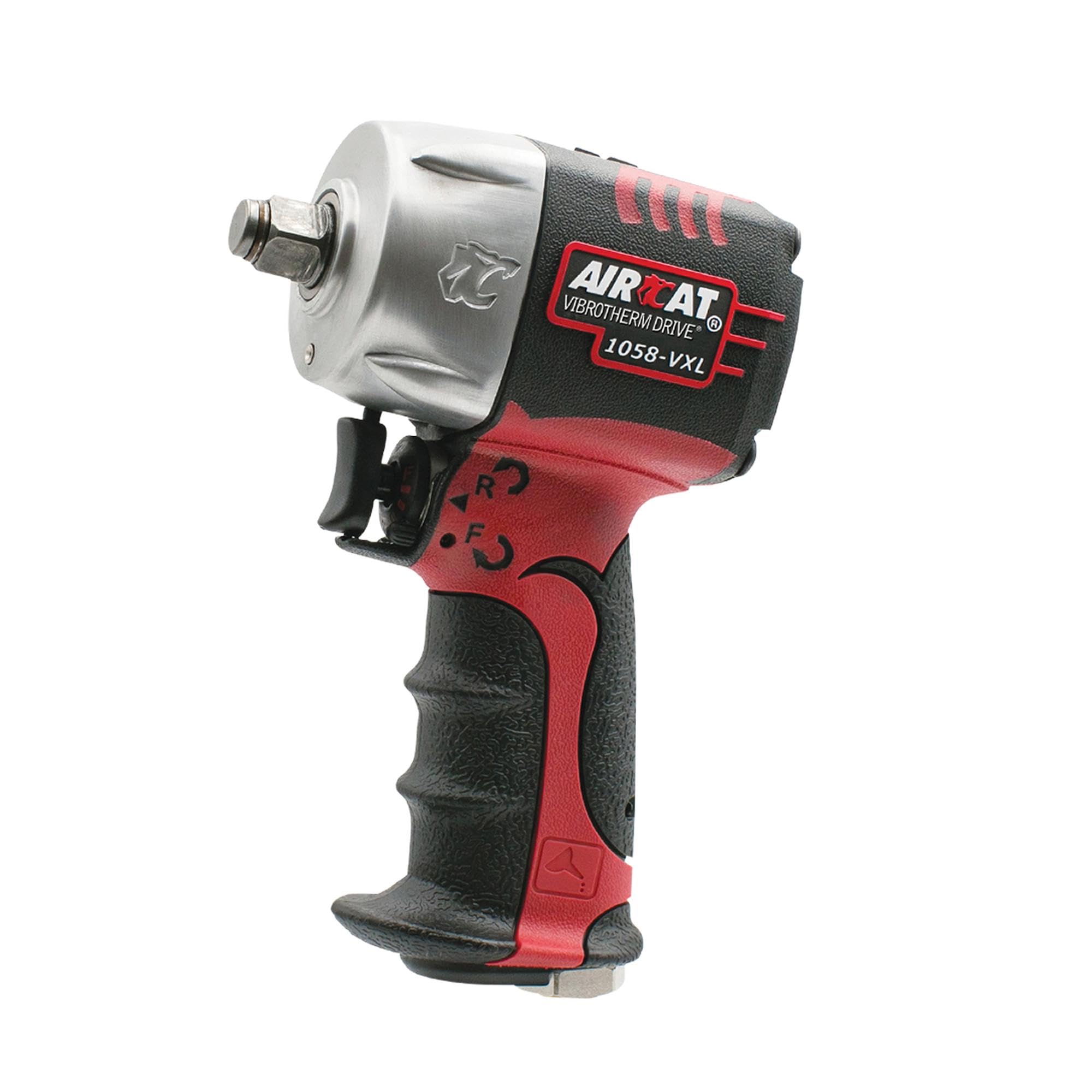 AIRCAT 1058-VXL 1/2-Inch Vibrotherm Drive Composite Compact Impact Wrench - Hard-Hitting Wrench for Heavy-Duty Projects - Low-Weight, Ergonomic Design - Maximum Torque - Quiet Operation - Durable