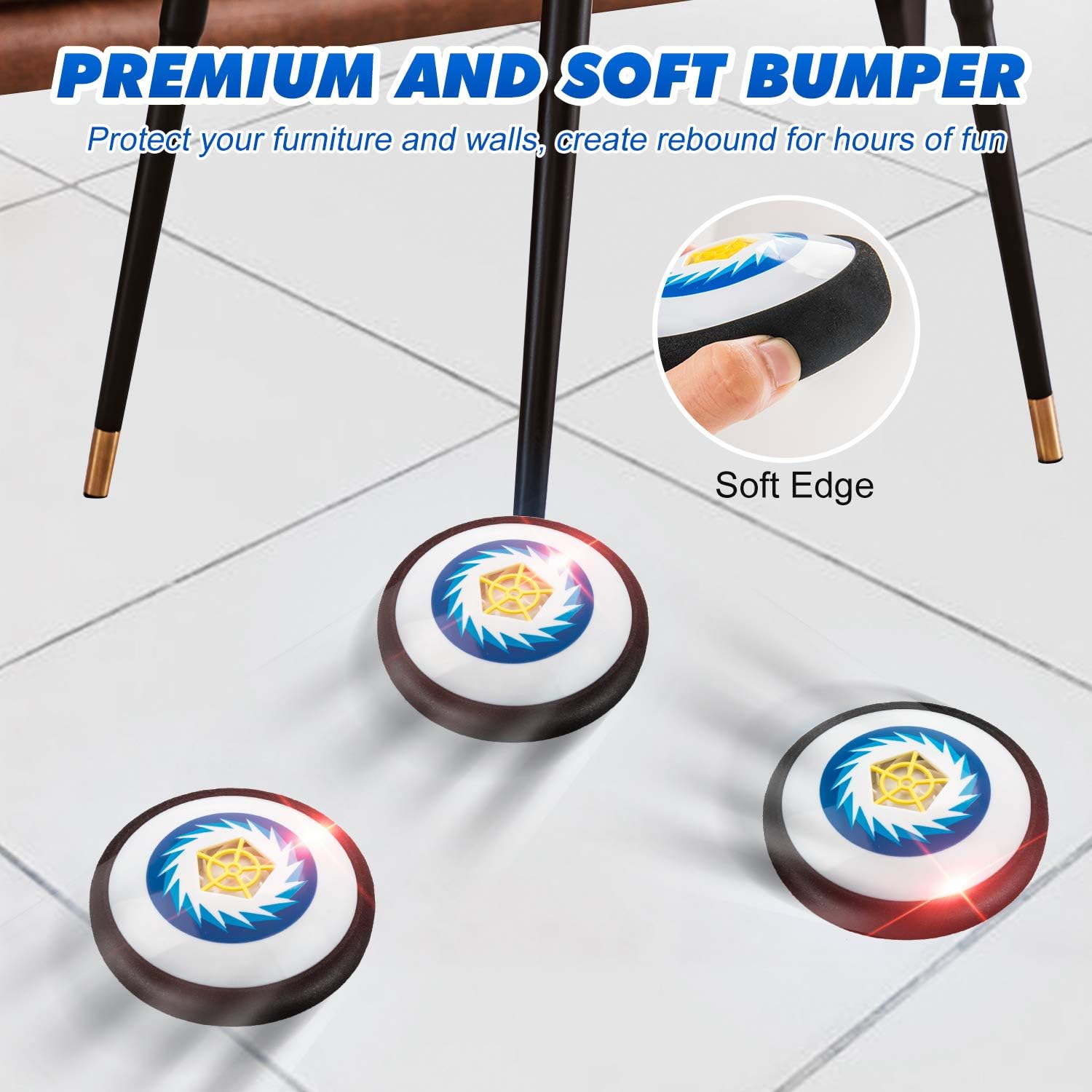 Boys Toys Hover Hockey Set, Hockey Ball Set for Indoor Games, Air Power Training Ball Playing Hockey Game,Hockey Toys for 3 4 5 6 7 8 9 10 11 12 Year Old Boys Girls (Traditional Version): Toys & Games