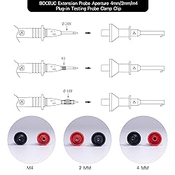 BOCEUC Grabber Micro Test Hook Clip for 4mm Plug
