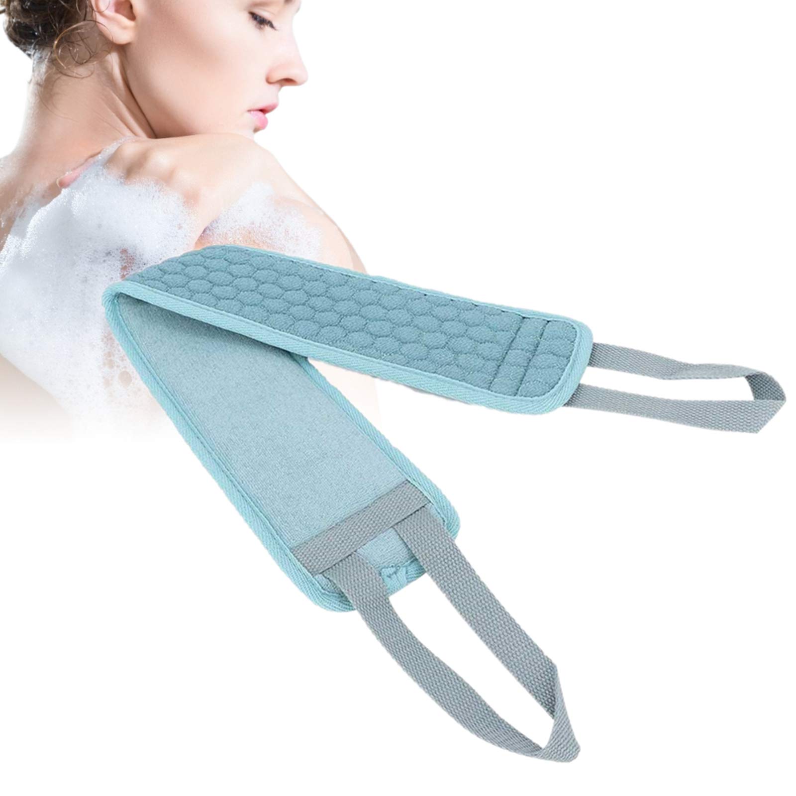 Organic Massage Exfoliating Loofah, Double-sided Scrubbing Belt and Body Bath Sponge, Relieve Acne, Delay Skin Aging, Large Size Back Washing Machine for Men and Women