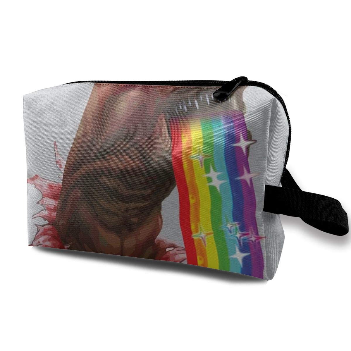 Makeup Bag Cosmetic Pouch Alien Chestburster Puking Rainbow Snapchat Filter Multi-Functional Bag Travel Kit Storage Bag