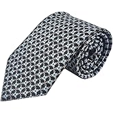WINTRADE 3.35‘’/8.5cm Mens Polyester Paisley Ties, Jacquard Necktie for Men Wedding Formal Business Party