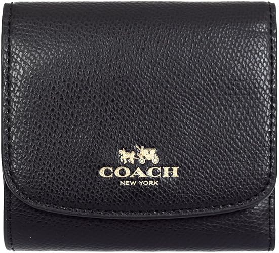 Amazon コーチ Coach 財布 三つ折り財布 F ブラック Imblk レザー 三つ折り財布 レディース アウトレット品 並行輸入品 Coach コーチ 財布