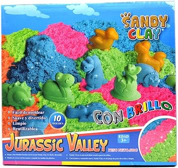 Sandy Clay Arena Magica con moldes de Dinosaurios: Amazon.es: Juguetes y juegos