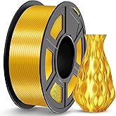JAYO Silk PLA Filament 1.75mm Gold 1.1kg, Metal-Like Shiny PLA, Smooth Silky Finish, Easy to Print, Accuracy +/- 0.02mm, Fits for Most FDM 3D Printers
