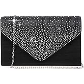 Dasein Ladies Frosted Satin Evening Clutch Purse Bag Crossbody Handbags Party Prom Wedding Envelope
