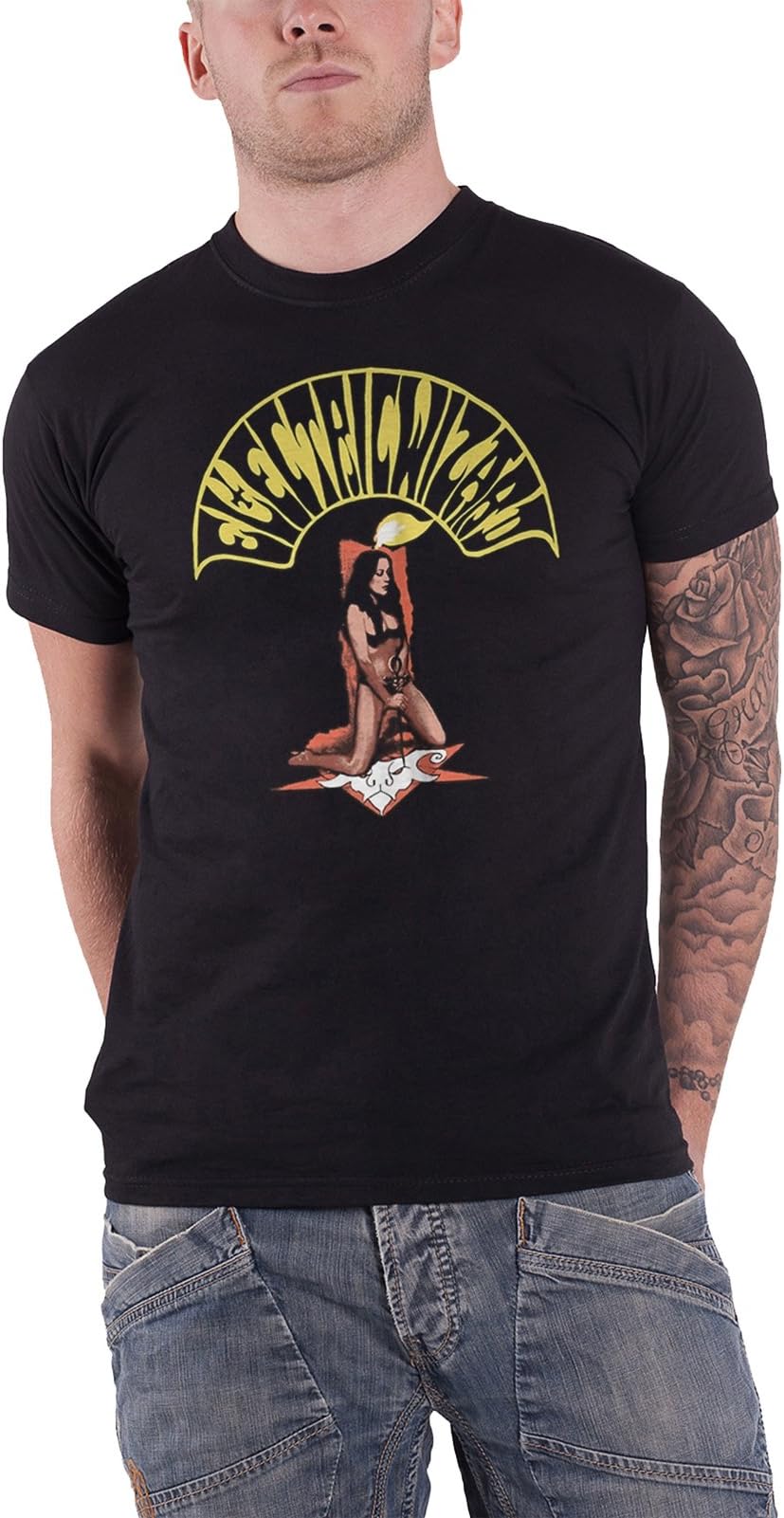 Electric Wizard T Shirt Come To The Sabbath Band Logo Official Mens Black