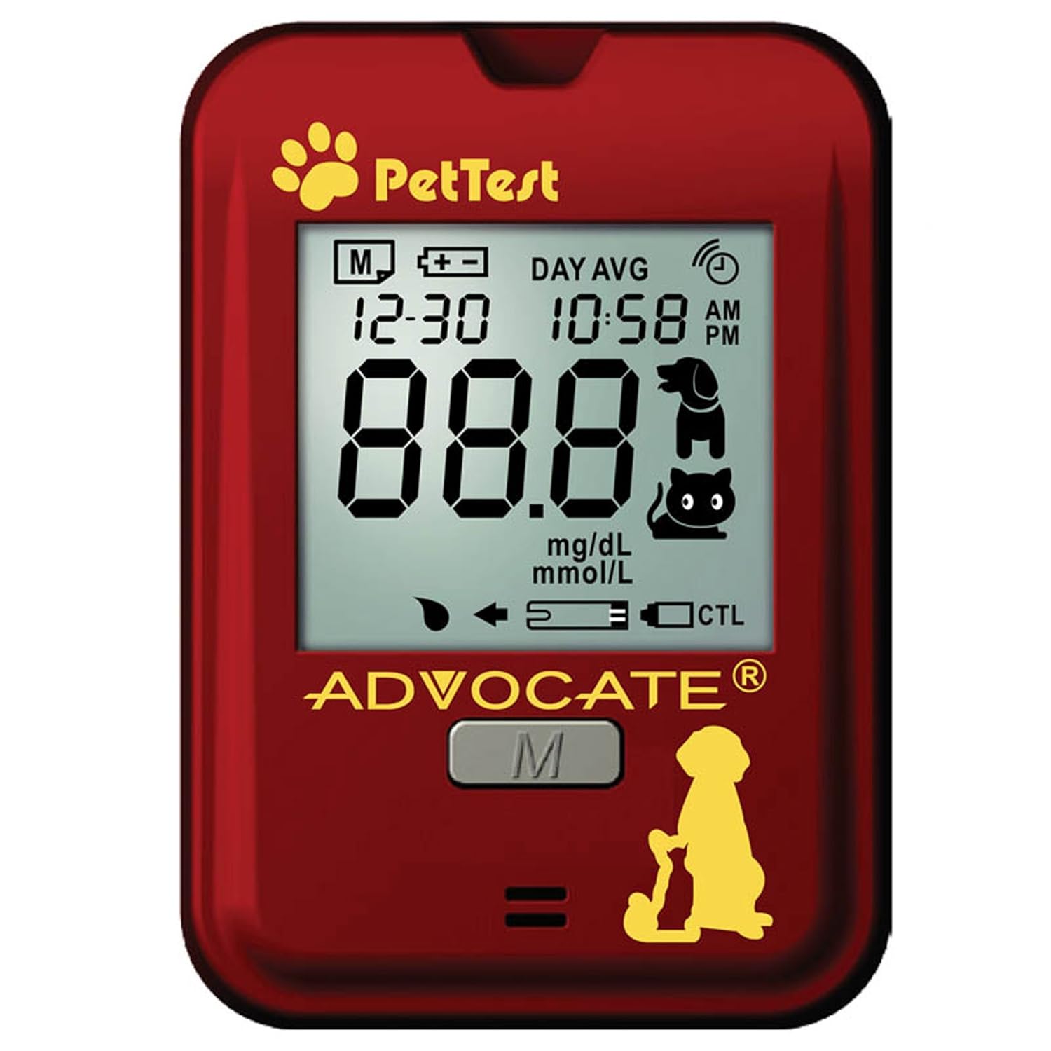 Advocate Pet Test Blood Glucose Monitoring System for Dogs/Cats PT100