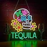 Roouneon Tequila Neon Sign for Wall Décor Mexican Tequila USB Dimmable LED Neon Sign for Beer Bar Pub Light Decor.