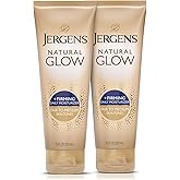 Jergens Natural Glow +Firming Self Tanner Body Lotion, Fair to Medium Skin Tone, Sunless Tanning Moisturizer with Collagen and Elastin. Helps to Visibly Reduce Cellulite, 7.5 Fl Oz (Pack of 2)