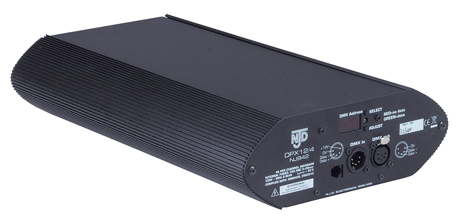 NJD DPX12/4 Heavy Duty Wall Mount 12 Way DMX Dimmer Pack Amazon.co.uk