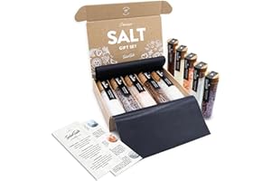 TIMBER TASTE Gourmet Salt Women Gifts – 5 Unique Salts – Stocking Stuffers for Women, Spices and Seasonings Sets for Cooking, Food Gifts for women, Seasoning Gift set, Cooking Gifts for her