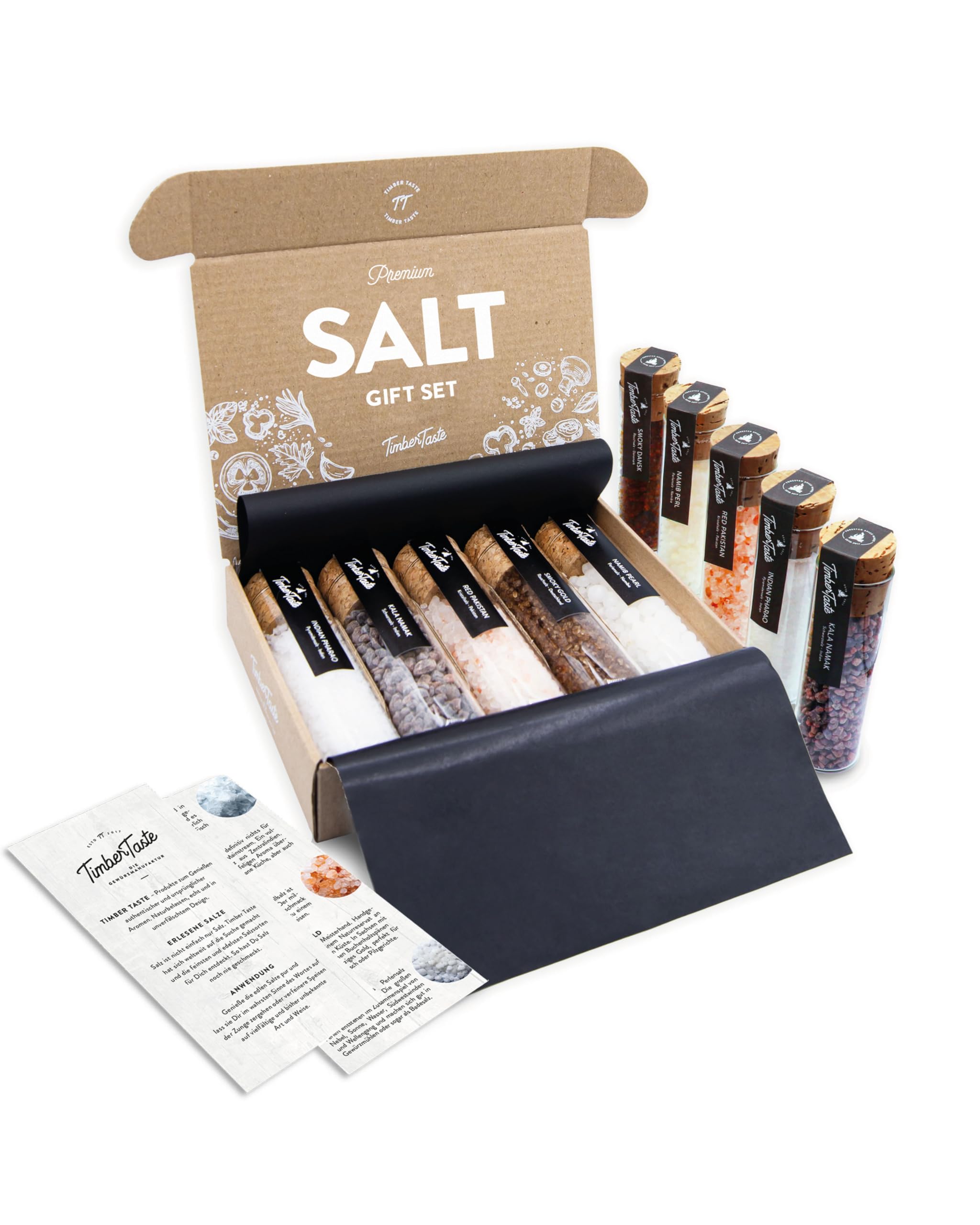 Gourmet Salt Women Gifts – 5 Unique Salts – Stocking Stuffers for Women, Spices and Seasonings Sets for Cooking, Food Gifts for women, Seasoning Gift set, Cooking Gifts for her Image
