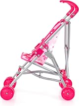 Bayer Design Pink Dolls Stroller Pram Set with Doll Included view 2