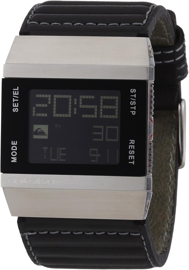 Quiksilver Chapter Leather Mens Fashion Digital Watch Watch: Amazon.co