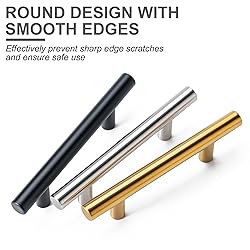 Aegero 10 Pack 5'' Cabinet Pulls Brushed Brass