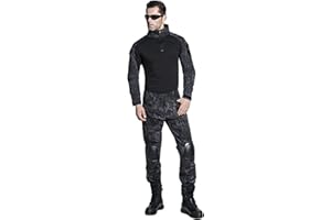 SINAIRSOFT US Army Uniform Shirt Pants with Knee Pads Tactical Combat Airsoft Hunting Apparel Camo BDU